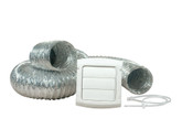 Provent Dryer Vent Kit With UL Listed Duct 4 inch