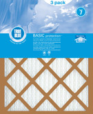 Basic Pleated 3-Pack Filters 16 in. x 25 in. x 1 in.