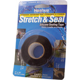 Nashua Stretch & Seal Silicone Sealing Tape, Black, 1in x 10ft