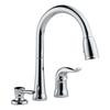 Kate Single Handle Pull-Down Kitchen Faucet With Soap Dispenser