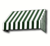 8 Feet Toronto (44 Inch H X 36 Inch D) Window / Entry Awning Forest / White Stripe