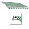 14 Feet MAUI (10 Feet Projection) Manual Retractable Awning - Forest / White Stripe