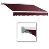 18 ft. DESTIN (10 ft. Projection) Manual Retractable Awning with Hood - Burgundy