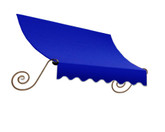 3 Feet Montreal (31 Inch H X 24 Inch D) Window / Entry Awning Bright Blue