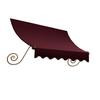 4 Feet Montreal (31 Inch H X 24 Inch D) Window / Entry Awning Burgundy