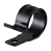 3/4 in. Plastic 1-Hole Cable Clamps, Black (6-Pack)