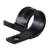 1/2In Plastic 1-Hole Cable Clamps Blk 12/Card