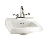 Comrade Wall-Mount Bathroom Sink in White