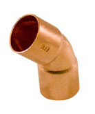 Fitting Copper 45 Degree Elbow 1 Inch Copper To Copper