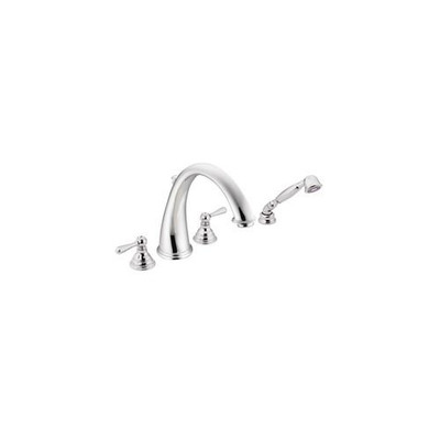Kingsley Roman Tub Faucet Trim with Handshower (Trim Only) - Chrome Finish