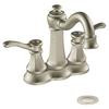Vestige 2 Handle 4 Inch Centreset Lavatory Faucet With Drain Assembly - Brushed Nickel Finish