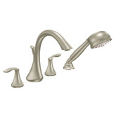 Eva Roman Tub Faucet Trim with Handshower (Trim Only) - Brushed Nickel Finish