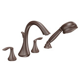 Eva 2 Handle Roman Tub Faucet with integrated Handshower (Trim only)- Oil Rubbed Bronze Finish