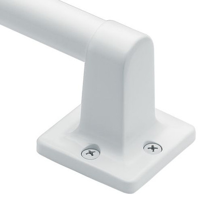 7/8 Inch Exposed Screw 24 Inch Bath Grip In White