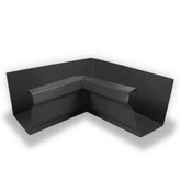 Aluminum Gutter 5 Inch Inside Corner Box Mitre - Black