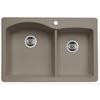 Silgranit, Natural Granite Composite Topmount Kitchen Sink, Truffle