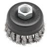 3 Inch Knot Wire Cup Brush - Stainless Steel