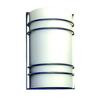 1 Light Wall Sconce with Satin Opal  Glass and a Satin Chrome Finish
