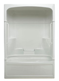 Victoria 3-piece Tub and Shower Free Living Series - Light- Right Hand