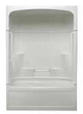 Victoria 3-piece Jet Air Tub and Shower Free Living Series - Light-Left Hand
