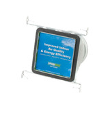 8 in. x 8 in. x 7 in. Square to Round Adaptor Register Vent Boot with Adj. Hangers for HVAC Duct Work