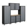 Bold Series 7 Piece Welded Cabinet Set Gray
