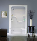 Madison 48 Inch 1-piece Acrylic Shower Stall with seat-Left Hand