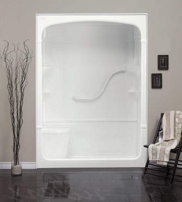 Madison 60 Inch 1-piece Acrylic Shower Stall with seat- Right Hand