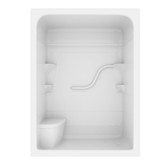Madison 60" 3-pc Shower Stall with seat