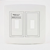 Retro-Fit Electrical Switch Plate Kit- White, 2-Gang