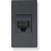 Modular Electrical Switch Plate Kit- Internet Cat 5 - Black