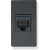 Modular Electrical Switch Plate Kit- Internet Cat 5 - Black