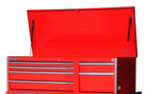 56 Inch 6 Drawer Red Top Chest