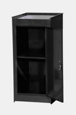15 Inch Black One Shelf Side Locker