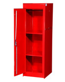 15 Inch Red Two Shelf Exta Deep Full Length Side Locker