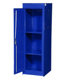 15 Inch Blue Two Shelf Exta Deep Full Length Side Locker