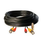 50 Foot BNC Video/ 2.1mm DC Power Extension Cable - Black