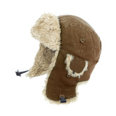 Duck Aviator Hat Brown X Large