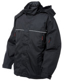 Poly Oxford Nylon 3-In-1 Jacket Black 3X Large