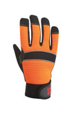 Hi-Vis Glove With Grip Palm Orange/Black Large