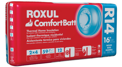 Roxul Comfortbatt R14 For 2x4 Studs 16 In. On Centre