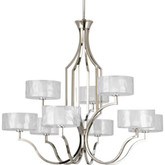 Caress Collection Polished Nickel 9-light Chandelier