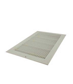 12 Inch x 8 inch White Plastic Sidewall Grille