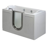 60W x 30D Companion Acrylic Soaking Two Seat Walk-In Tub, Dual 2 Inch Drain, Centered Door