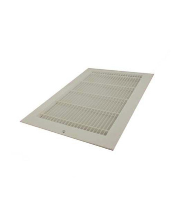 14 Inch x 8 inch White Plastic Sidewall Grille