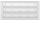 14 Inch x 6 inch White Plastic Sidewall Grille