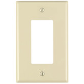 Decora 1-Gang Midway Nylon Wallplate, in Ivory