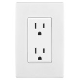 Leviton Renu Tamper Resistant Receptacle RER15-WW, 15A-125V, in White on White