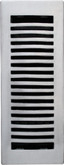 3 Inch x 10 inch Satin Nickel Louvered Dome Floor Register