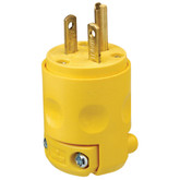 PVC Plug 20A-250V, in Yellow
